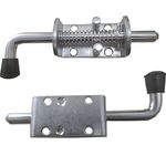 2 Pack Heavy Duty Stainless Steel Spring Loaded Barrel Bolt Latch Lock,Latch Pin for Door Shed Gate or Tailgate Trailer Garage