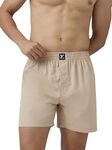 XYXX Men's Pure Cotton Solid Shorts (Pack of 1) CR8+CR12+R11_Boxer_1_Irish Cream