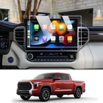 Abodvu Compatible with 2022-2024 Toyota Tundra Screen Protector Tempered Glass 14",for 2023 2024 Sequoia Navigation Touchscreen Protector High Definition 9H Hardness Anti-Fingerprint,1 PCS