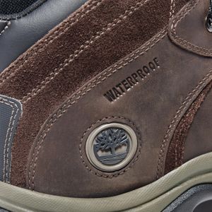 Timberland Men’s Flume Waterproof Boots, UK 10 – Brown Leather