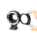 JJC Mount Auto Focus Lens Adapter Ring with Drop-in ND CPL Filter for Canon EF & EF-S Lens to EF-M Cameras Body i.e EOS M M6II M6 M5 M3 M2 M50II M50 M10 M200 M100