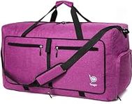 bago Duffel Bags for Traveling - 100L Spaciously Large Duffel Bag with Shoe Compartment - Explore The World in Style & Convenience - Durable, Lightweight & Foldable Travel Duffle Bag (SnowPurple)