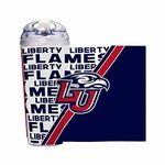 Rico Industries NCAA Liberty Flames Standard 24oz Acrylic Tumbler with Hinged Lid, Officially Licensed Double Wall Tumbler with Straw