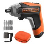 beyond by BLACK+DECKER 4V MAX* Cordless Screwdriver, Fast Charge, 1-Inch Assorted Bits (BCF611CBAPB)