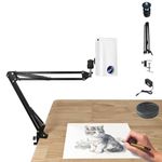 Portable Drawing Projector, Art Projector Lamp for Artists Tracing, Drawing Sketching Tool, Waterproof Draw Tracing Board Sketching Painting Table Desk Tools (White)