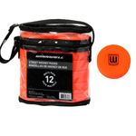 Winnwell Orange Street Hockey Puck - Perfect for Indoor & Outdoor Road & Roller Games & Practice - Plastic Pucks Great for Kids & Adults - 50G Medium Density Orange 12-Pack (W/PVC Bag)