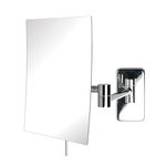 Jerdon JRT695C 6.5-Inch by 8.75-Inch Wall Mount Rectangular Makeup Mirror, Chrome Finish