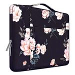 MOSISO Laptop Sleeve Compatible with MacBook Air/Pro Retina, 13-13.3 inch Notebook, Compatible with MacBook Pro 14 inch 2023-2021 A2779 M2 A2442 M1, Polyester Camellia Multifunctional Briefcase Bag