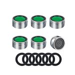 Faucet Sink Aerator, 6 Pcs 24mm Water Tap Filter Diffuser Brass Replacement Part of Areator with Gasket for Kitchen Sink, Bathroom Faucet