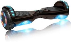 SISIGAD Hoverboard for Kids Ages 6-12, with Built-in Bluetooth Speaker and 6.5" Colorful Lights Wheels, Safety Certified Self Balancing Scooter Gift for Kids