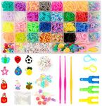 2500+ Loom Bands Kit, 30 Colors Pre