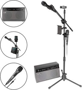 RockJam 100W Bluetooth Karaoke Machine – Portable Speaker System