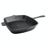 Casa Mia Cast Iron Griddle Skillet Pan – for Pizza Ovens, Hobs and Ovens - Perfect for Steaks, Veggies and More