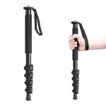 ULANZI TB12 61-Inch Camera Monopod, Aluminum Photography Monopod with 5-Section Height, Lightweight & Portable Camera Accessories, for Cameras Canon, Nikon & Sony Mirrorless & DSLR, Easy to Carry