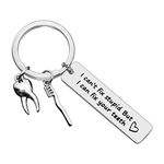 Funny Dentist Keyring Dental Hygienist Gift for Women Men I Can't Fix Stupid But I Can Fix Your Teeth Gift Future New Dentist Key Chain Retirement Graduation Christmas Birthday Gifts for Dentist