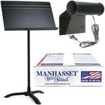 Manhasset 48 Music Stand w/Manhasset 1000 Stand Light Bundle