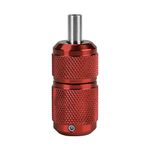 ATOMUS 25mm Tattoo Grips Tubes Self-lock Aluminum Alloy Tattoo Gun Grip Auto Self Locking Handle for Tattoo Machine Supply Body Art Tattoo Machine Parts Grips (Red)