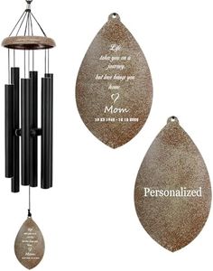 ASTARIN Personalized Memorial Wind Chimes Outdoor, Customize Wind Chimes for Housewarming/Bereavement/Retirement Gift, in Memory Personalized Wind Chime, Remembrance Wind Chime