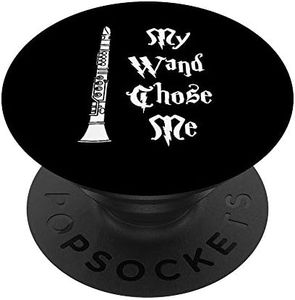 Clarinet My Wand Chose Me Clarinetist Player Music PopSockets Swappable PopGrip