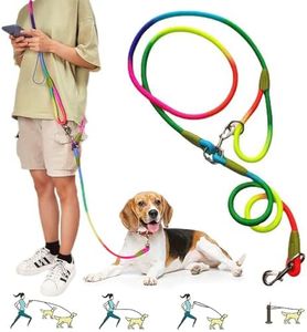 Hands Free Dog Leash Waist & Crossbody Rope with Slip Lead Durable for a Dog Nylon Reflective Heavy Duty Hiking Bungee Leash for Small Large Dogs