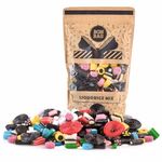 BON BAG - Classic Liquorice Pick And Mix Sweets, 1L Pouch Bags Of Sweets. Bulk Candy Assortment In Large Resealable Party Bag (700g)