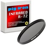 Pig Iron Pro Infrared R72 Filter. Premium Schott Glass 720nm Optical IR Element. IR720. For DSLR and Mirrorless Cameras. (43mm)