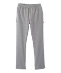 Women’s Assisted Dressing Adaptive Open-Back Fleece Pant - Heather Gray 2XL