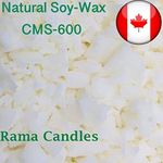 10 LB, Natural Soy Wax FlakesCMS 600 - Excellent for containers-For Candle Making-Instructions include-A