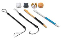 Nintendo 3DS/DSXL/DSi/DSL Dogs + Cats Universal Retractable Stylus Pack for - 6 Pieces - Standard Edition