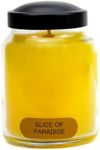 A Cheerful Giver - Slice of Paradise - 6oz Baby Scented Candle Jar with Lid - Keepers of The Light - 30 Hours of Burn Time, Gift Candle, Yellow