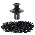 MOTOALL Nylon Fender Liner Door Trim Panel Bumper Shield Retainer Fastener Rivet Push Type Clips 8mm Hole Fit for Ford for Mazda for Hyundai for Kia MB-455-56143 86590-28000 Car Auto Body - 100pcs