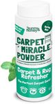 Sunny & Honey Carpet Powder Miracle – Dry Carpet Cleaner, Biodegradable Deodorizer Powder, Freshener for Rugs and More – Spring Mint Scent for Vacuuming