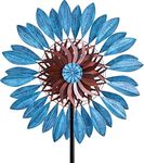 Wind Spinner 58 * 208cm Easy Spinning Kinetic Wind Spinner for Outside Metal Art with Kinetic Wind Spinners Dual Direction for Patio Lawn & Garden Multi-Color Seasonal Wind Spinners for Outdoor