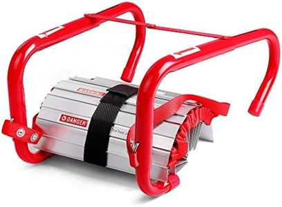 2 Story Fire Escape Ladder, Safety Ladder with Anti-Slip Rungs, Portable Emergency Escape Ladder (15 Feet)