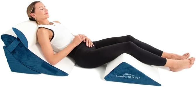 MKS. Keilkissen 4-teiliges Ergonomisch Kissen-Set | 12 in 1-Multifunktionsdesign mit Ebnehmbarem & Waschbarem Bezug zum Schlafen und Lesen