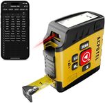 3-in-1 Digital Tape Measure with Laser, 165Ft Laser Tape Measure & 16Ft Digital Measuring Tape, 8 Metric and Imperial Units, Distance Area Volume 1/2 midpoint, Laser Measure Tool, Almighty Tools, APP