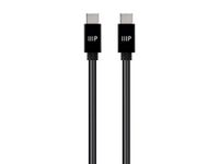 Monoprice Charge and Sync USB 2.0 Type-C to Type-C Cable - 10 Feet - Black, TPE Jacket, Up to 3A/60W, Up to 480 Mbps - Select Series