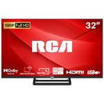 RCA 32 Inch FHD TV, Bezeless Design Freeview Dolby Digital Audio Full HD Television, DVB T2/S2 1080P LED Backlighting Display TV, HDMI USB RF CI Monitor PS5 Xbox, Small TV Bedroom Kitchen