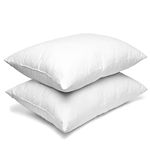 MH Home Pillows 2 Pack, UtlraFirm Support Bounce To Back Hotel Quality Extra Firm Filling Bed Pillows, Ideal For Side, Stomach And Back Sleeper, Extra Firm Body Pillows