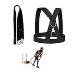 OYINDIZ Sled Harness, Weight Speed Sled Workout Tire Pulling Harness Resistance and Assistance Trainer Physical Training Resistance Rope Football Training Equipment Harness for Men and Women 6.6FT