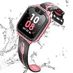 imoo Z1 Smart Watch for Kids, Smart Watch, Kids Smart Watch, Phone with Two-Way Video and Phone Call, Kids GPS Watch with Real-Time Location and IPX8 Swimming Water Resistance-Pink