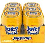 JUICY FRUIT, Fruit Flavoured Chewing Gum, 60 Pieces, 6 Bottles