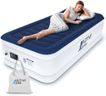 Active Era Luxury Single Inflatable Mattress | Puncture Proof Single Airbed with Flock Coating | Quick 3 Mins Blow Up Bed with Built-in Pump | Portable Air Bed for Home, Camping & Guests 188x99x36.5cm