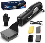 Electric Grill Brush with LED Light, Grill Cleaner for Outdoor Grill（Black）