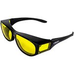 Global Vision Eyewear Escort Safety Glasses, Yellow Tint Lens