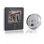 Door Viewer Peephole,Video Doorbell Digital Door Peephole Viewer Smart Vision Door Camera Monitor with 0.3MP,120° wide angle,IR night vision for Home Office Hotel