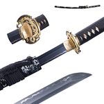 Katana Sword Real T10 Steel Clay Tempering Cold Steel Katana Japanese Katana Sharp Sword Training Katana (Dragon)