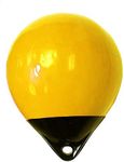 KUFA Yellow/Black 12” Diameter (inflated Size: 12" x 15") Mark Buoy Mooring Buoy Anchor Lift Buoy Shrimp Trap Buoy A30Y