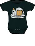 TeeStars - Drinking Buddies Father's Day Gift Baby & Dad Cute Baby Bodysuit 6M Black