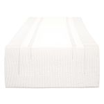 DII PVC Tabletop Collection Woven Indoor/Outdoor, Table Runner, 14x72, White